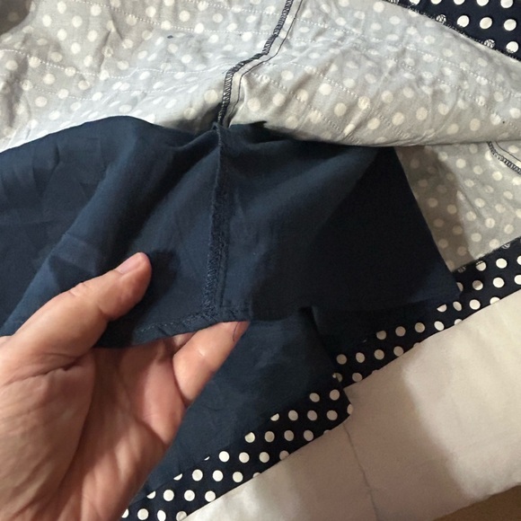 Navy Blue White Polka Dot Halter dress, Bea & Dot by Modcloth, Size L - Picture 6 of 9